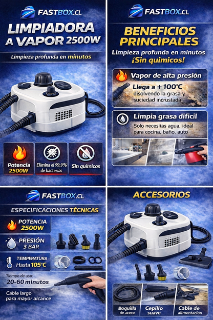 Limpiador a Vapor de Alta Presión